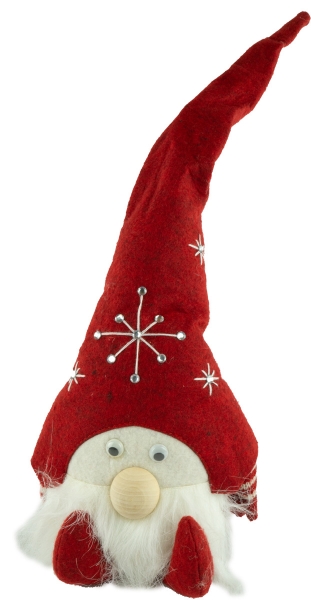 Preview: Winterlicher Wichtel Lumiere klein 2er Set ca. 35 cm - Weihnachtsdekoration